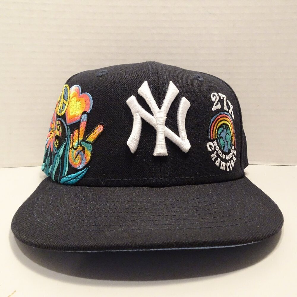New York Yankees MLB 27X World Champion Embroidered New Era 59Fifty Fitted 7 1/4